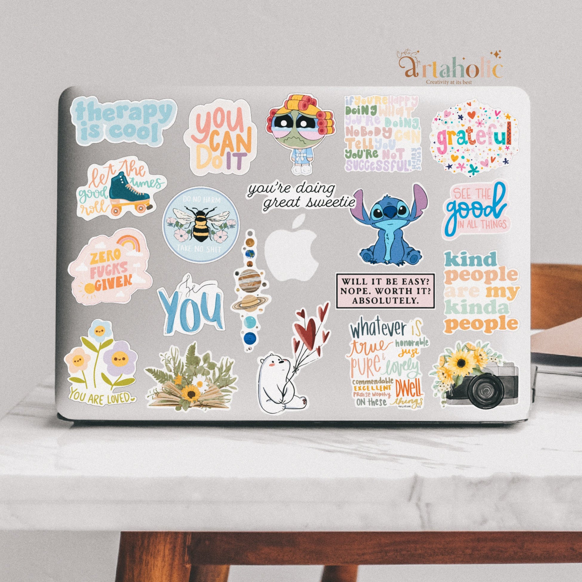 Stick’n’Vibe™ Stickers – Set of 20 Sticker (10)| Artaholic