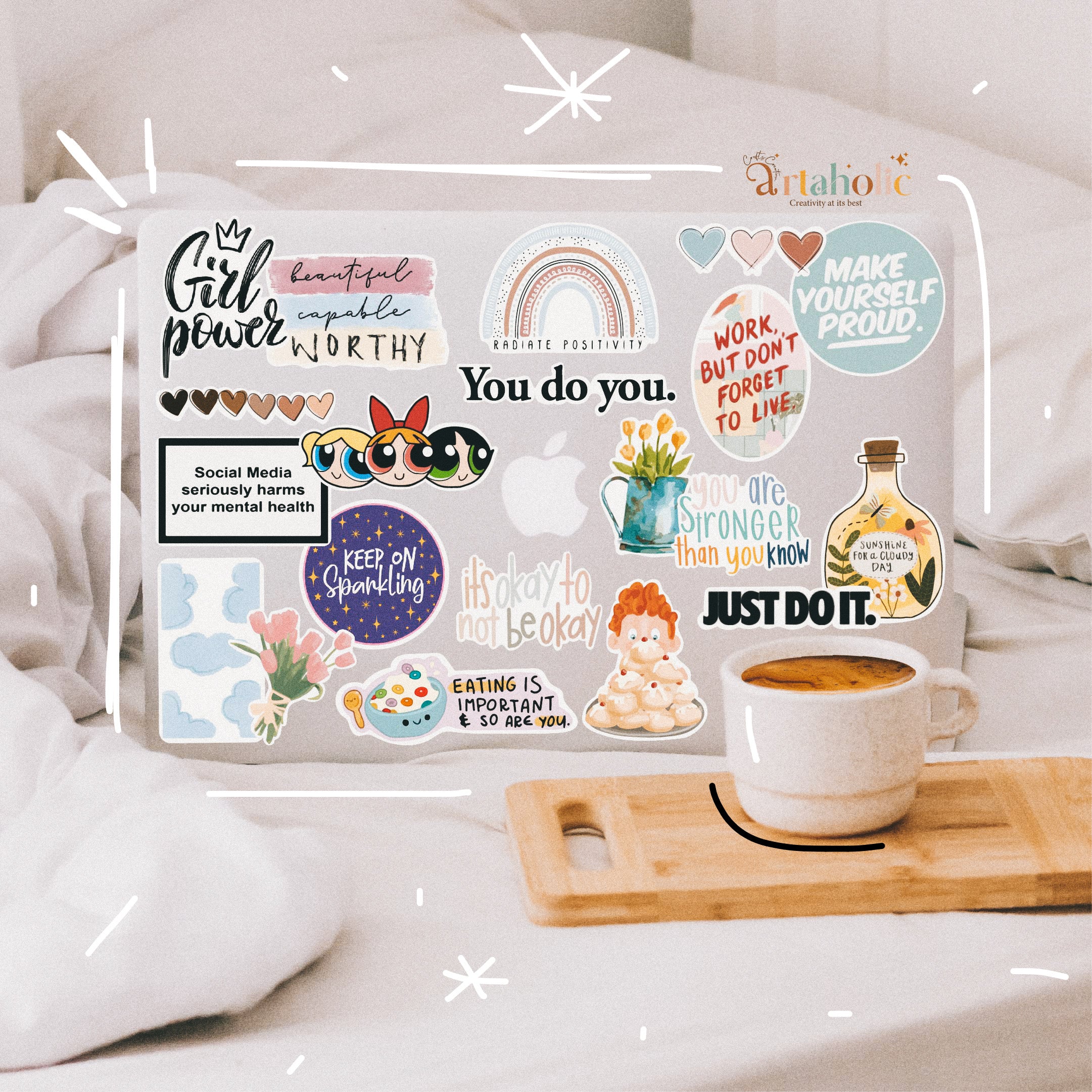 Stick’n’Vibe™ Stickers – Set of 20 Sticker (06)| Artaholic