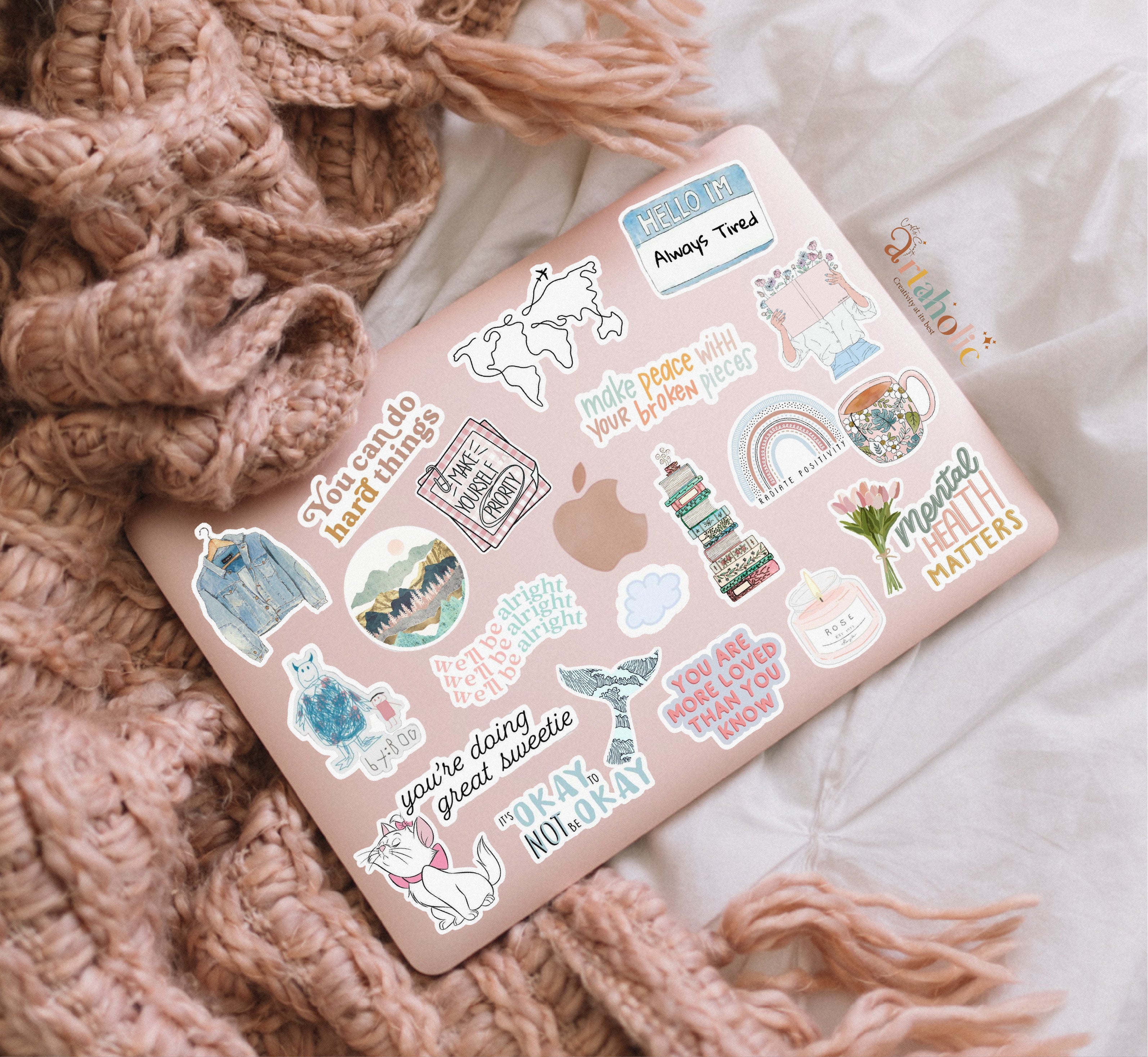 Stick’n’Vibe™ Stickers – Set of 20 Sticker (05)| Artaholic