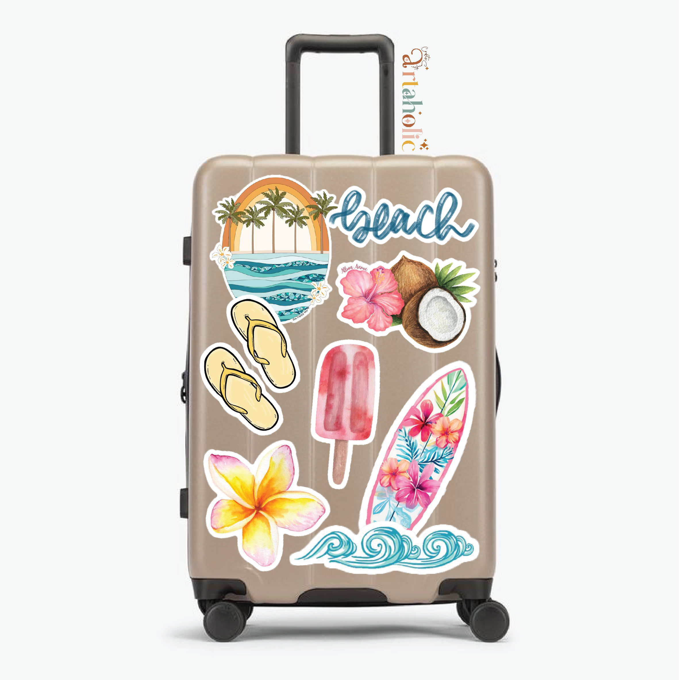 Stick’n’Pack™ Luggage & Suitcases Stickers (Hawaii)| Artaholic