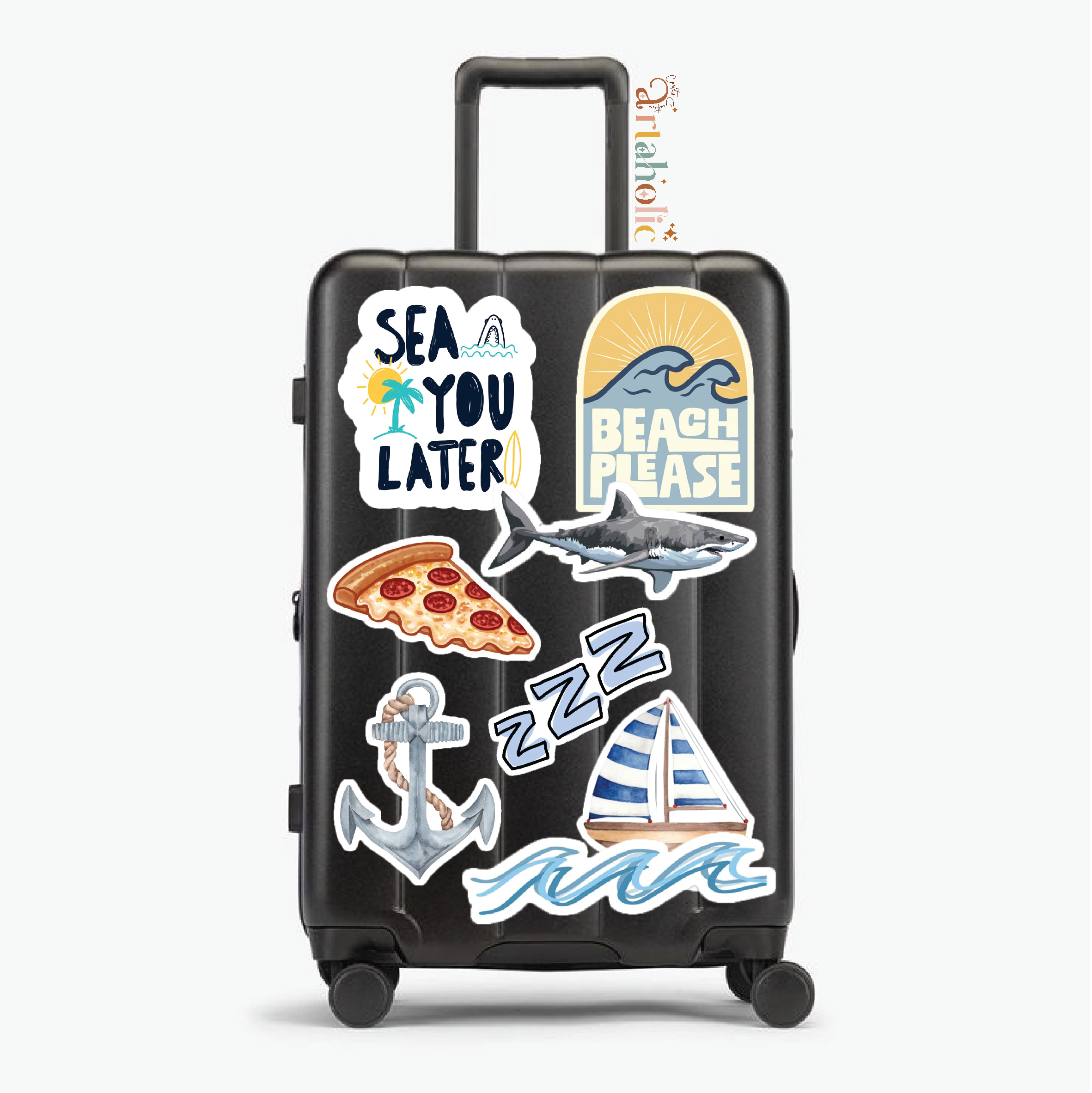 Stick’n’Pack™ Luggage & Suitcases Stickers (Vacation)| Artaholic