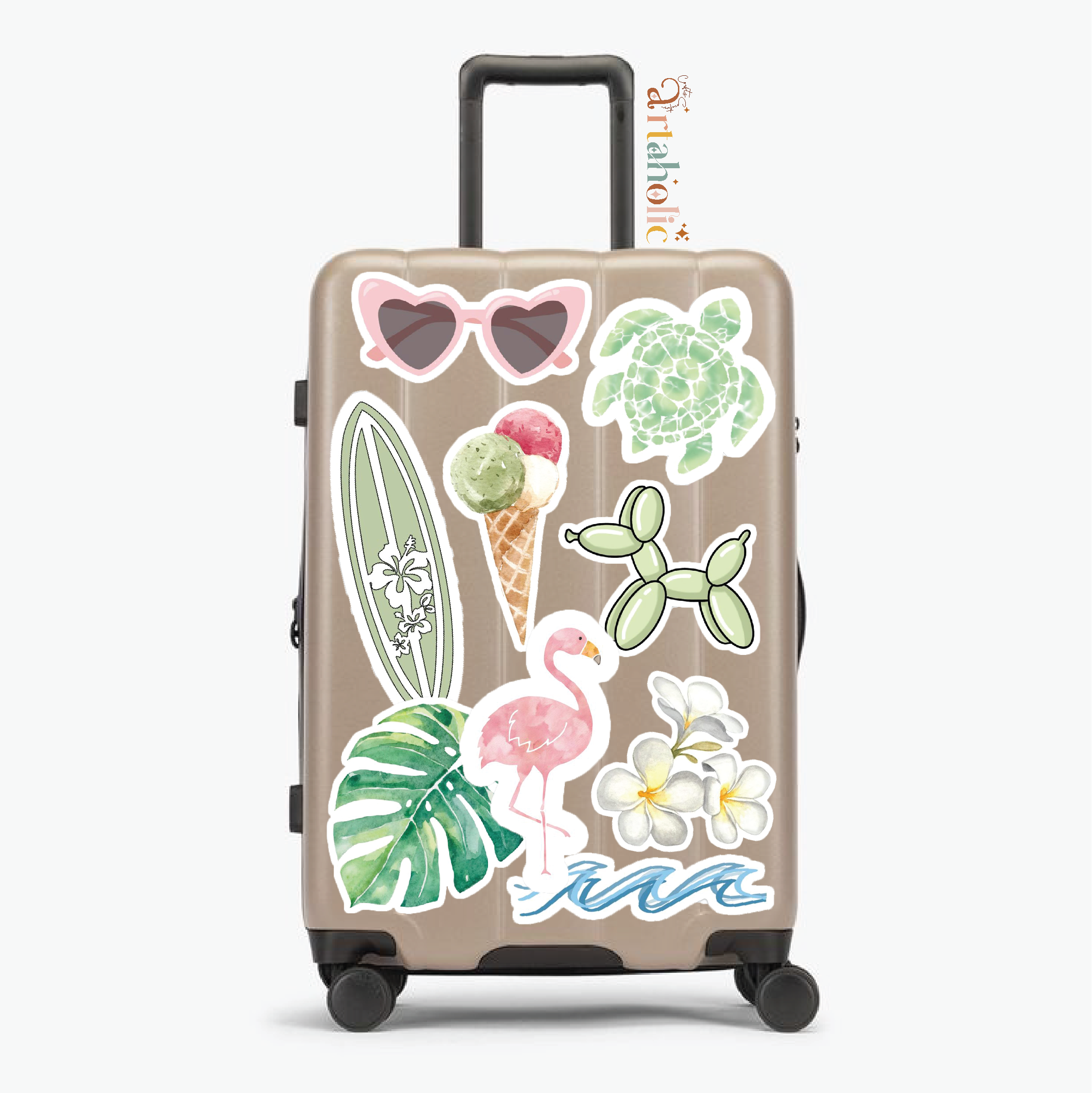 Stick’n’Pack™ Luggage & Suitcases Stickers (Chillin')| Artaholic
