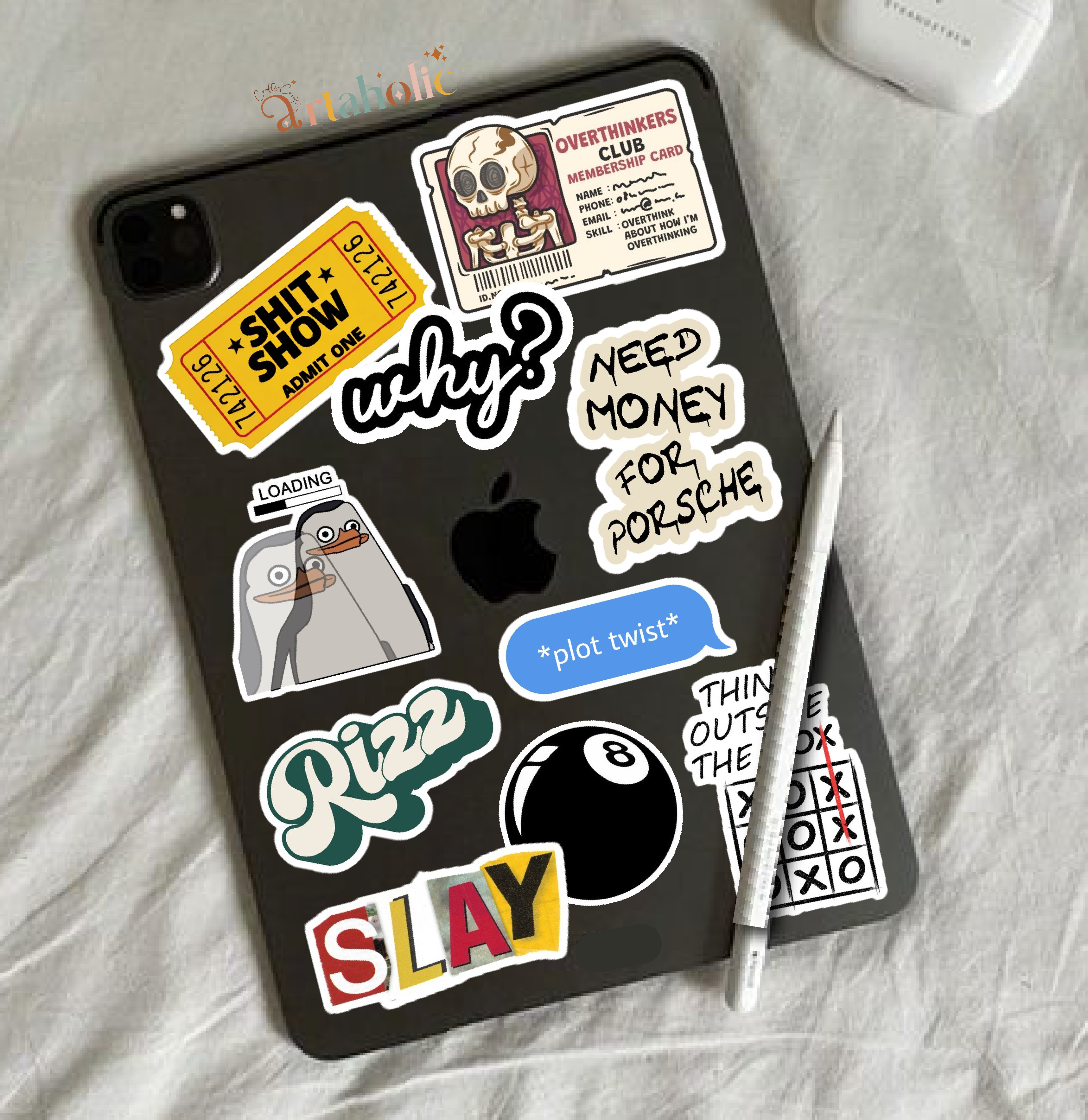 Stick’n’Tab™ – Mini Stickers for iPad & Tablets | Artaholic