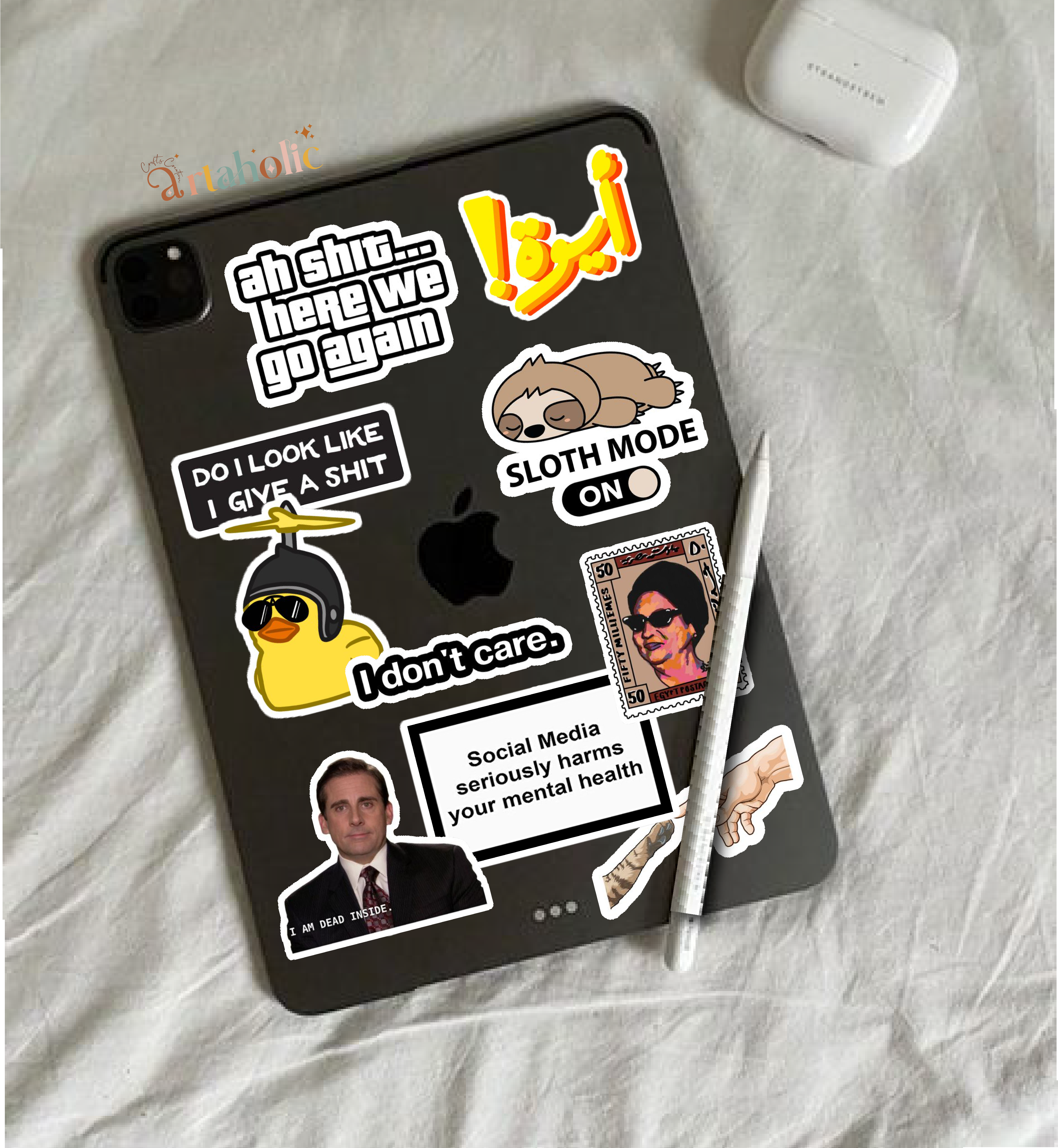 Stick’n’Tab™ – Mini Stickers for iPad & Tablets | Artaholic